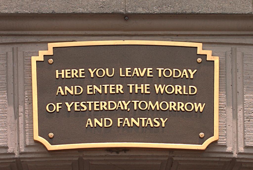 Walt Disney World Entrance Plaque
