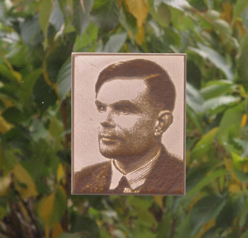Alan Turing Lithophane