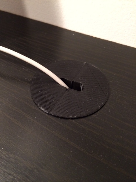 Cord Holding Desk Plug (fits 1.5" / 38.5mm holes)