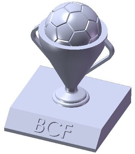 BCF soccer trophy