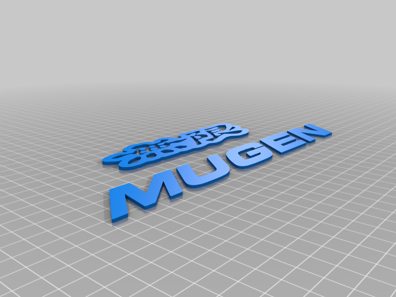 Mugen Number Plate
