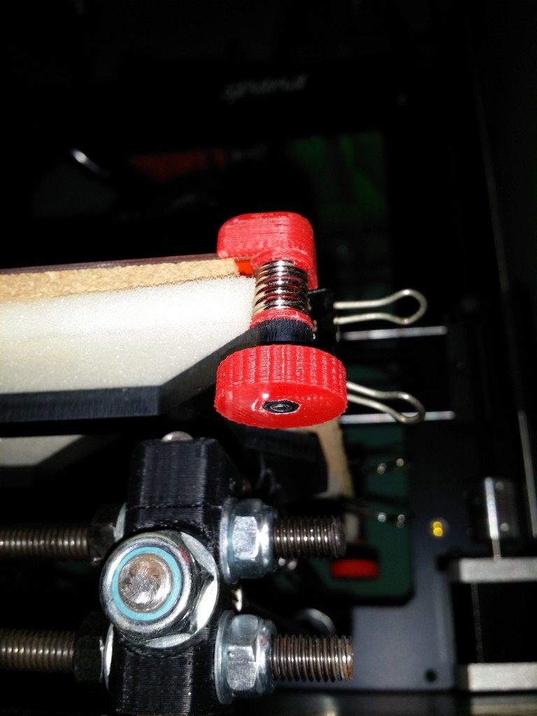 Prusa i3 one hand leveling and corners