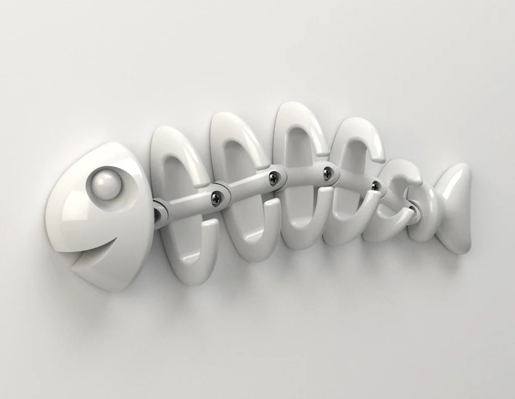 Fish Bone Wall Hanger - Modular Version