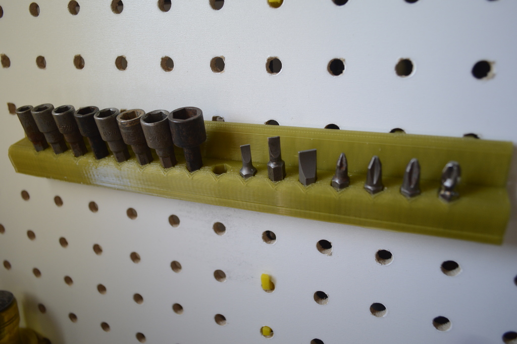 Pegboard Hex Bit Holder