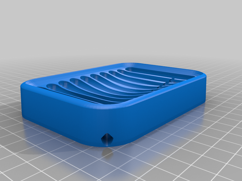 Yet another soap dish, with drain in corner