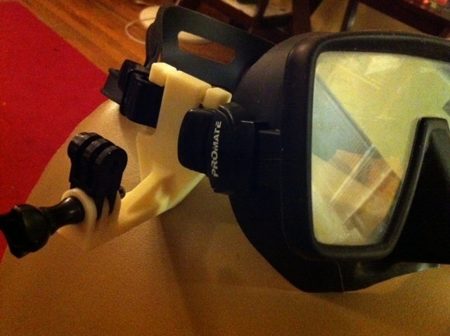 Easy-Install Gopro Scuba Mask Mount