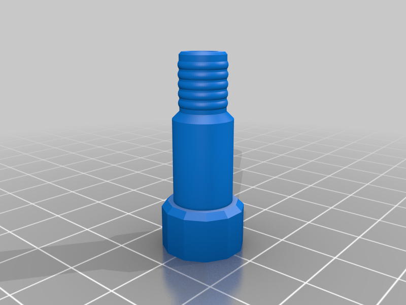 Presta to Schrader valve adapter to pump racing bicycles up to 10 bars (148 psi).
