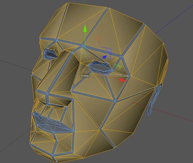 Printable Lowpoly mask