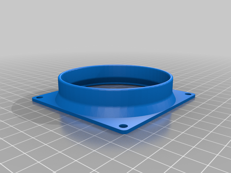 80mm fan to 3" tube