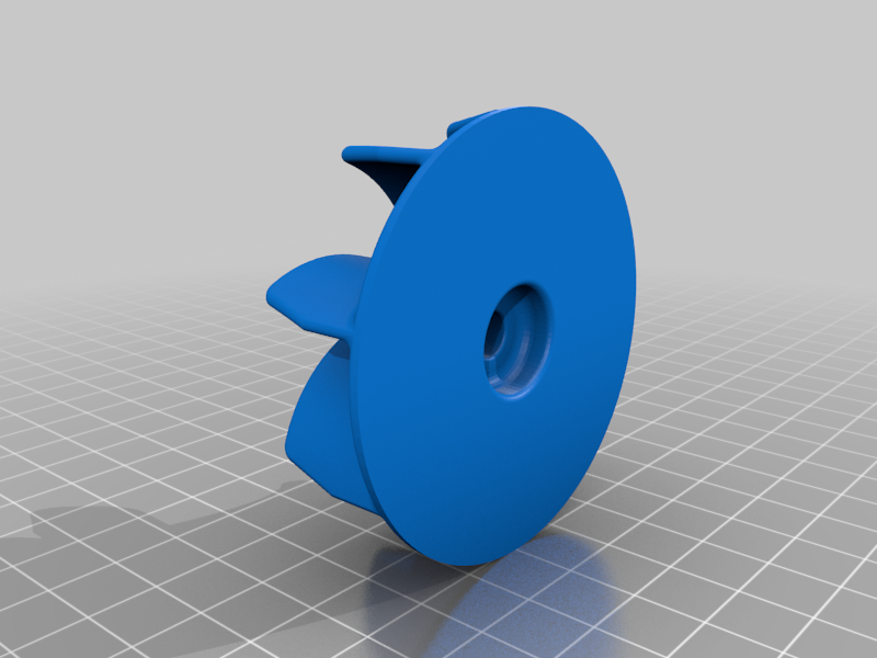 Hair dryer fan impeller