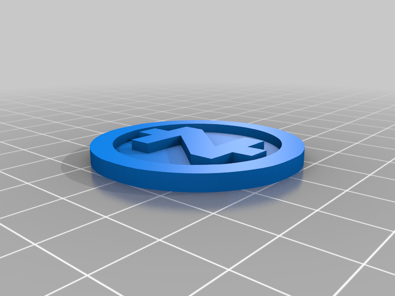 Zcash coin 40x3mm crypto currency digital