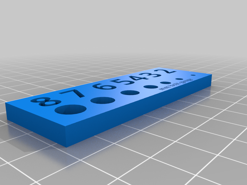 Millimeter bolt gauge 2mm-8mm