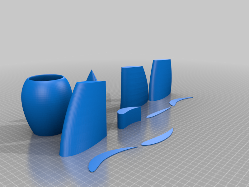 NACA Airfoils - 4 digit fully parametric OpenSCAD library