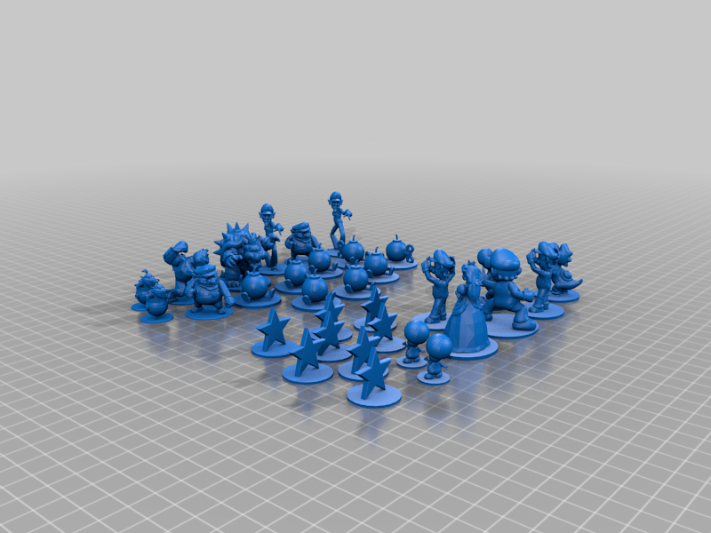 Mario Chess Pieces