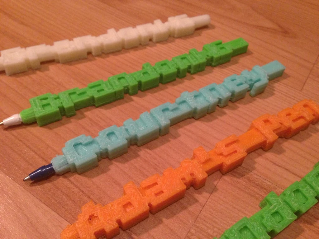 Retro Font Word Pen