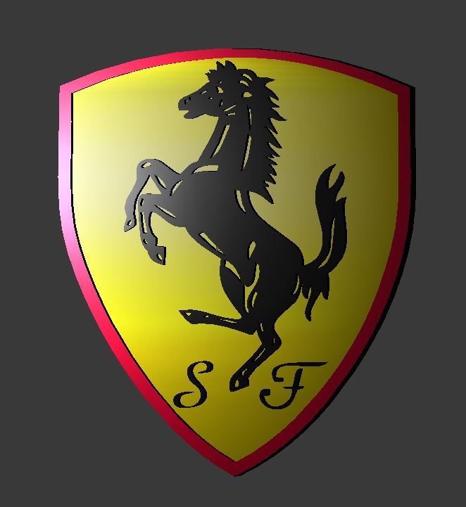 Ferrari Dual and Triple Extrusion Logo