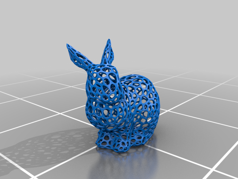 voronoi mesh bunny rabbit