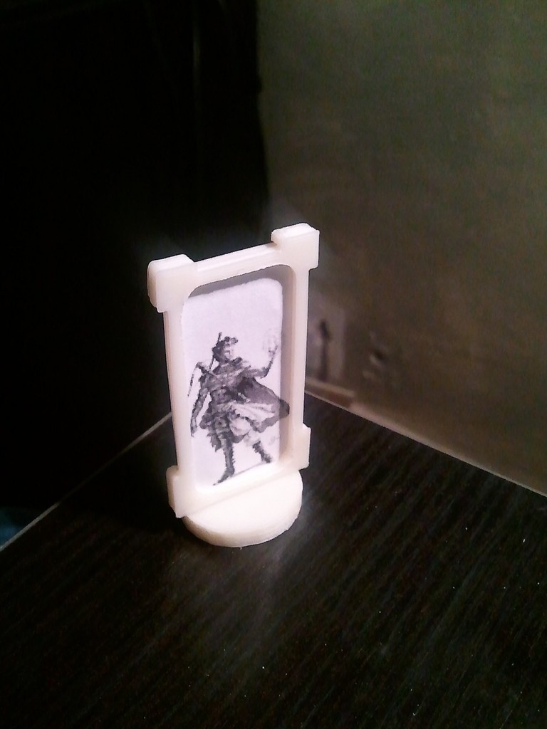 Nickel Stand for role playing portraits