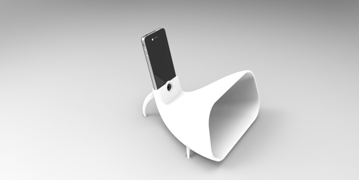 Iphone 4 Stand and Gramophone 1