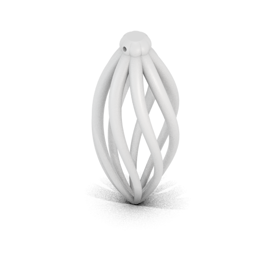 Spiral Teardrop Ornament