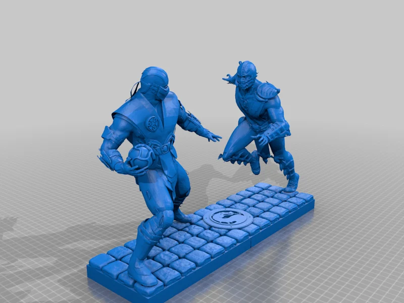 Mortal Kombat diorama (Sub Zero and Scorpion with abilities)