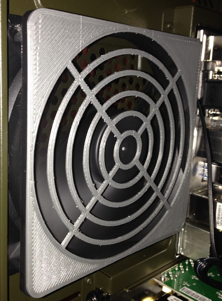Screwless Pin-Mount Fan Grill