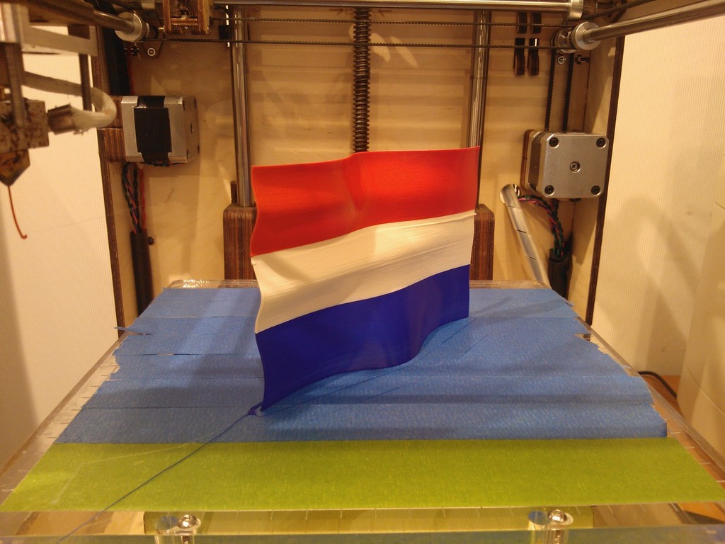wavy Dutch flag