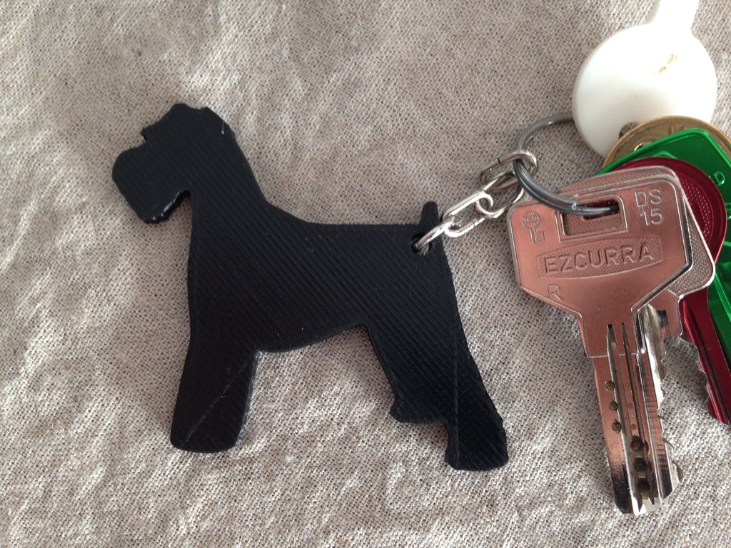 Schnauzer keychain