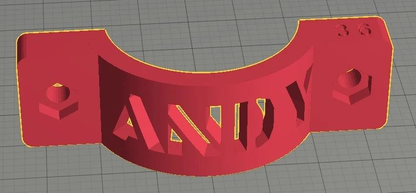 OpenSCad Stencil Font for Write library