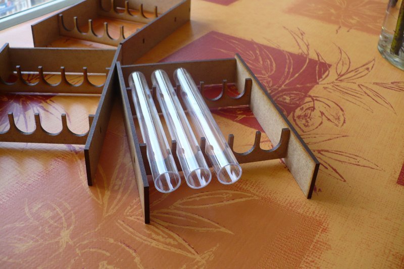 Test tube rack for ant rearing
