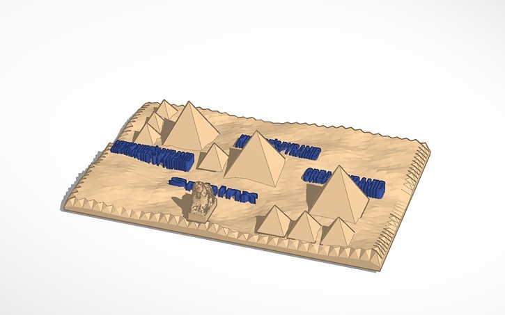 3d map of the pyramids of giza