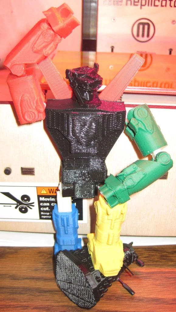 OpenSCAD Voltron, Defender of the Thingiverse
