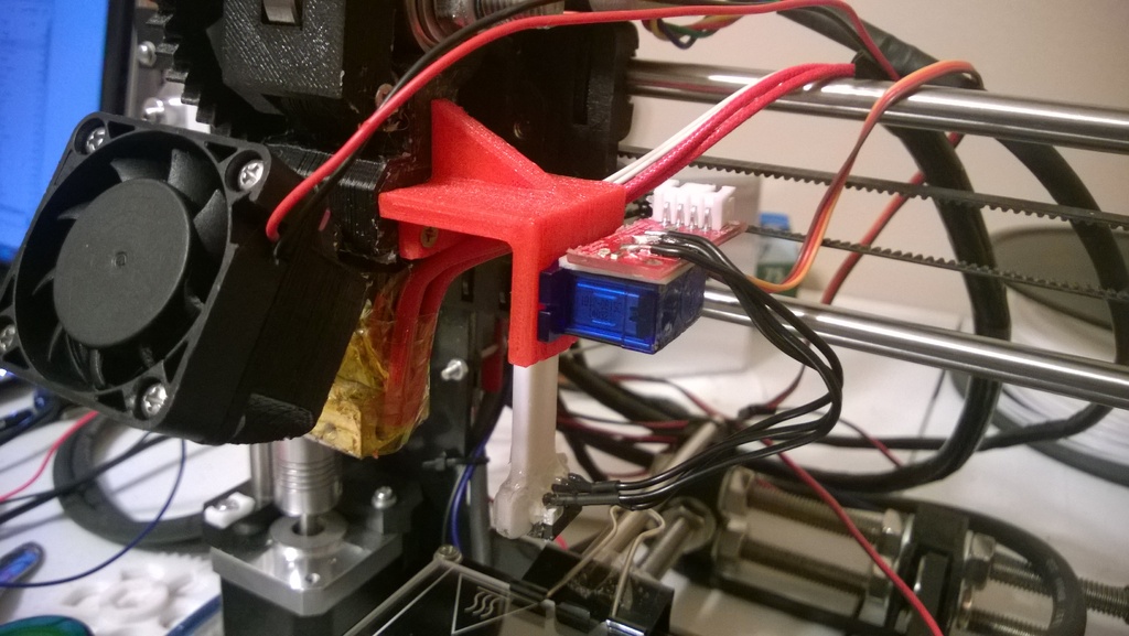 Servo mount for Prusa i3 Rework(Remix)