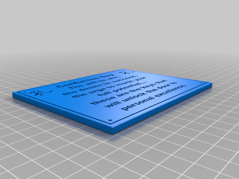 Confucius Say Plaque 9