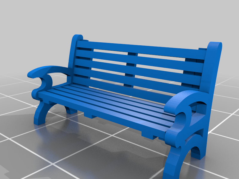 Park / Platform / Pavement  Bench 00 scale