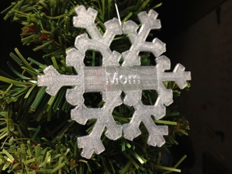 Personalized Snowflake Ornament