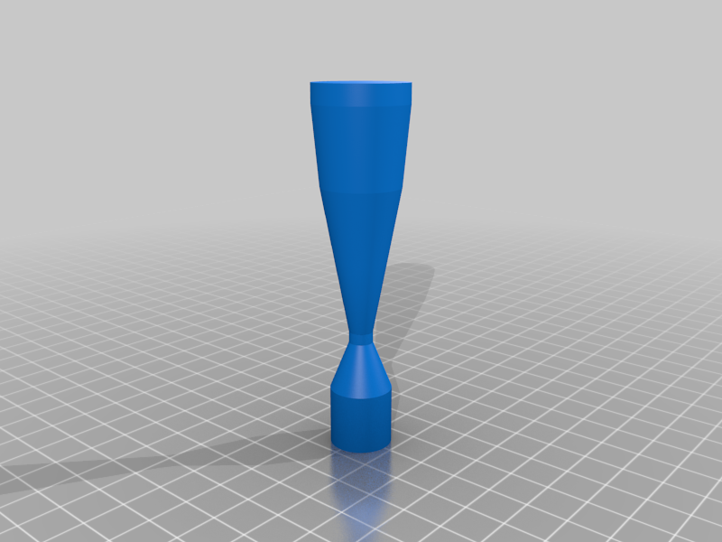 Rocket nozzle mold(Convergent divergent nozzle(Improved version))