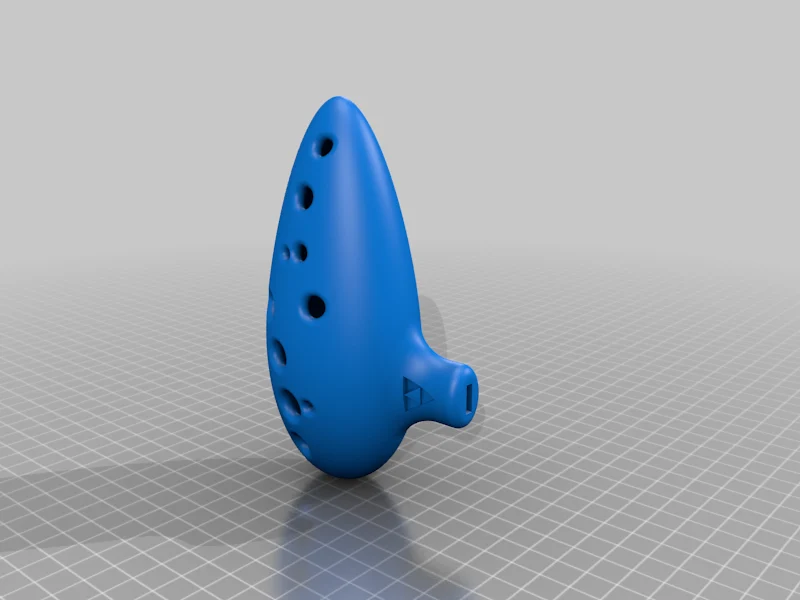 12 Hole Ocarina With Zelda Triforce