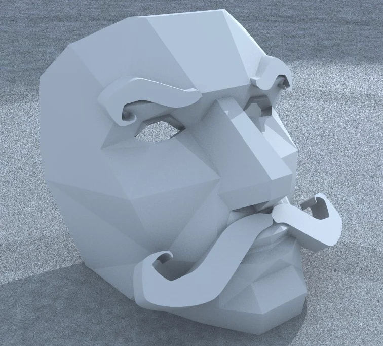Moustache Mask addon