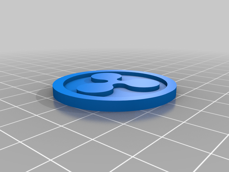 Ripple Coin 40x3mm digitl crypto currency