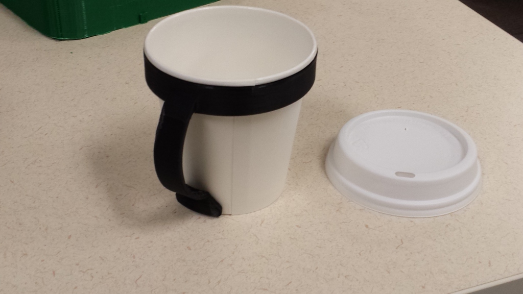8oz Paper Cup Mug Handle