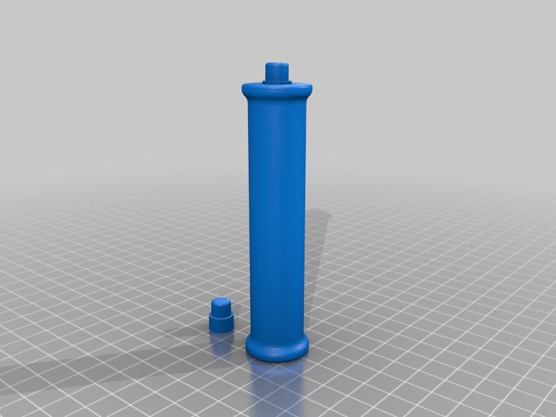 Roller and 2020 brace for Filler - Customizable Filament Holder  - hollow with separate pin