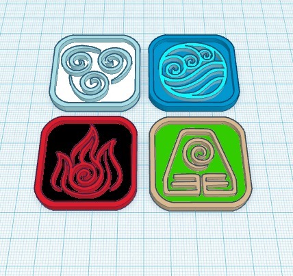 water, earth,fire,air-only the avatar