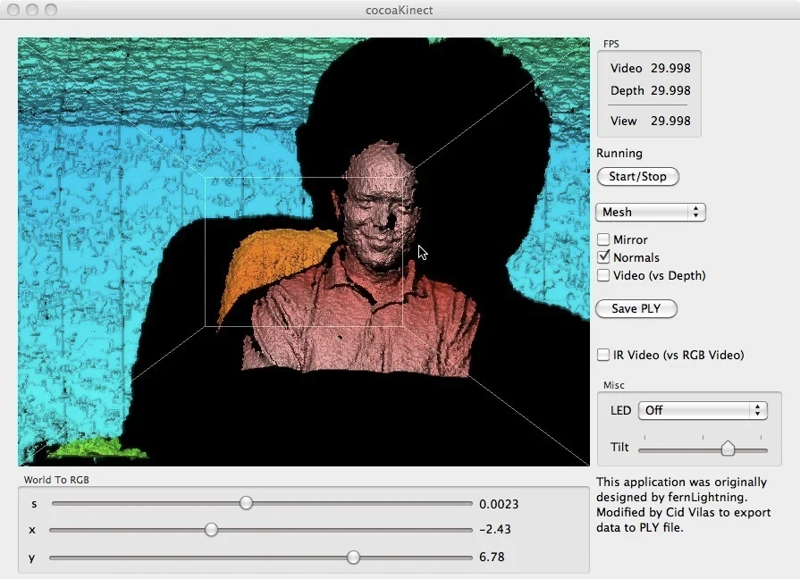 OSX Kinect Application