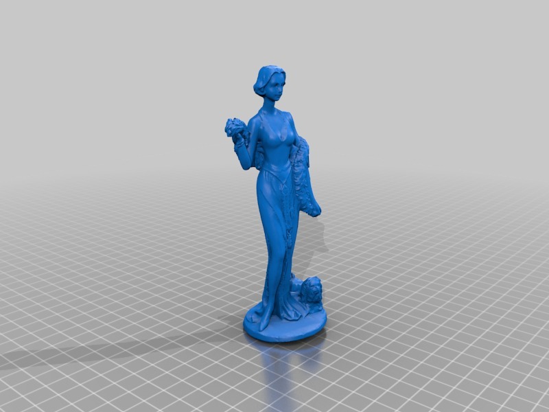 Sculpture of my wife and dog