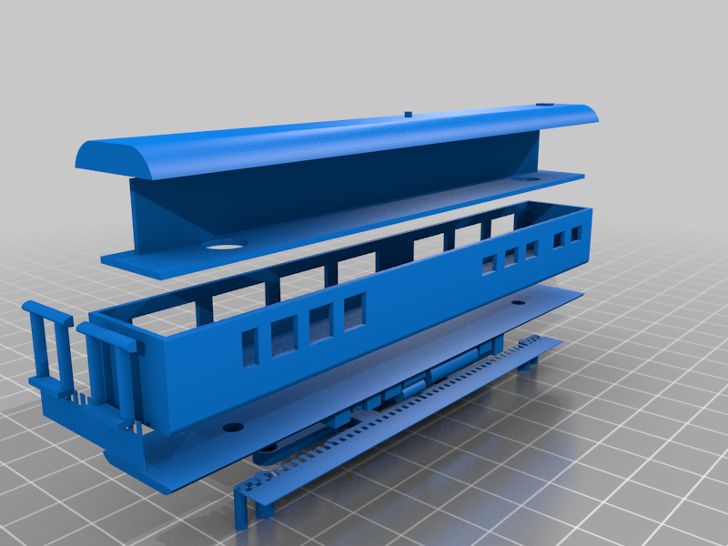 N scale South African Blue Train Kitchen Car