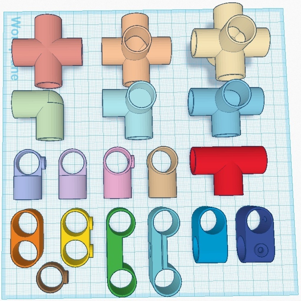 16mm Conduit Building Blocks