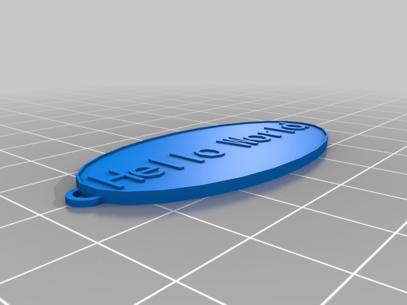 Customizable Oval Keychain