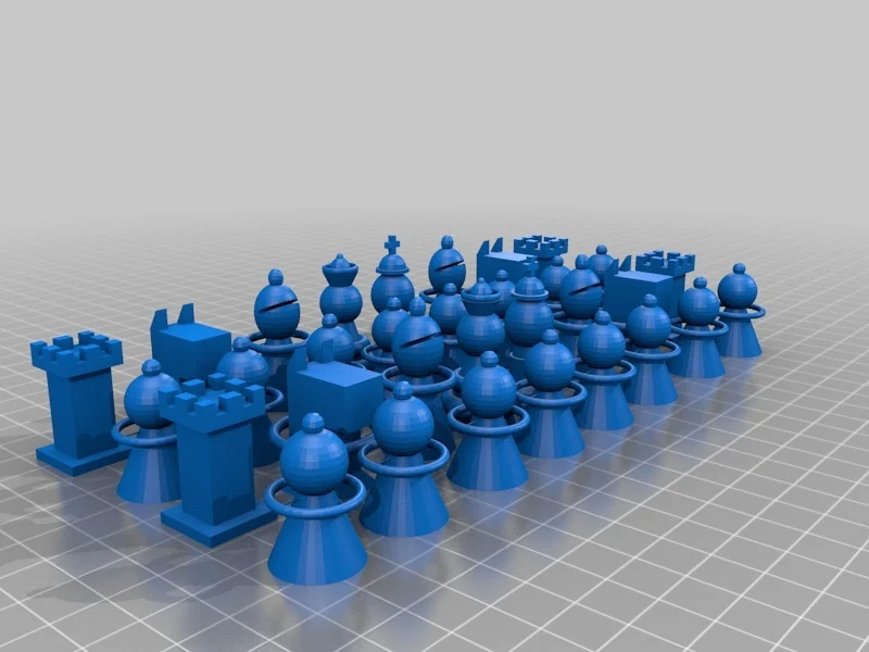 Modernist Chess Pieces