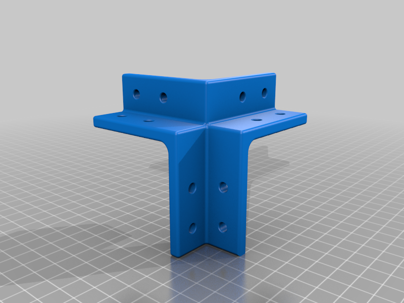 Tank3D Triple corner 20x20 aluminum extrusion